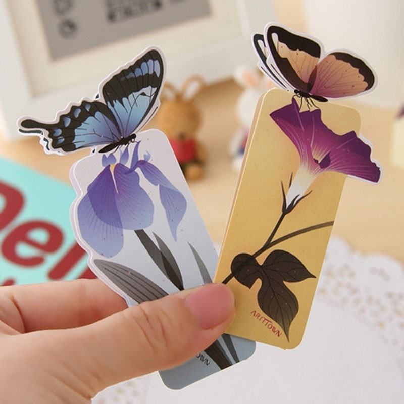 Marque-pages en forme de papillon en 3 dimensions